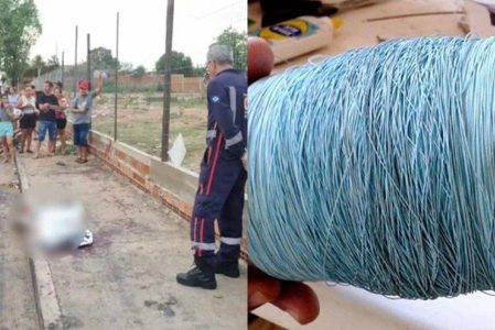 Menino de nove anos morre atingido por linha de cerol no pescoço em Mato Grosso