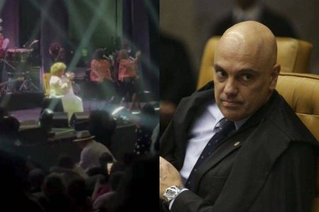 Alcione dedica seu show a Alexandre de Moraes: “Ele é amado”