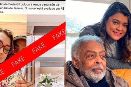 Gilberto Gil nega boato sobre venda de casa de Preta Gil: “É fake!”