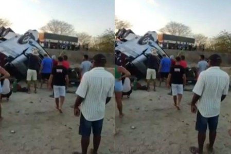 Acidente na BR-116, na Bahia, mata criança de 2 anos e deixa familiares feridos
