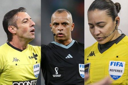 Trio brasileiro concorre ao prêmio de melhor árbitro do mundo em 2025