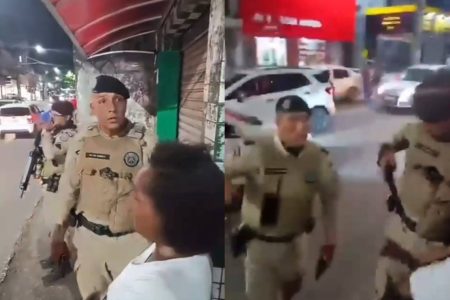 PM afasta agentes após agressão a manifestante em São Marcos PM afasta agentes após agressão a manifestante em São Marcos