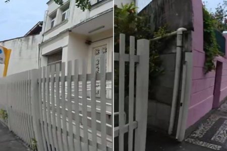 Criminosos arrancam portão de agência dos Correios no Rio Vermelho