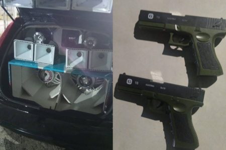 PM encerra festa do tipo “paredão” e apreende simulacros de arma de fogo no Arraial do Retiro