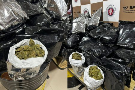 PM apreende 45 kg de maconha em Itabuna PM apreende 45 kg de maconha em Itabuna