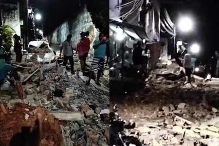 Muro de escola desaba no bairro da Santa Cruz após fortes chuvas em Salvador Muro de escola desaba no bairro da Santa Cruz após fortes chuvas em Salvador