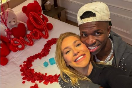 Vinicius Júnior assume namoro com Virginia Fonseca em post romântico