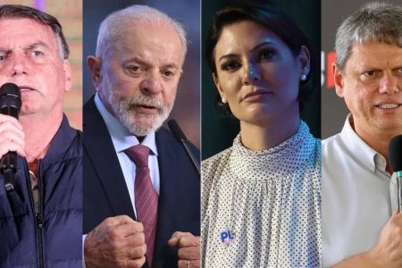 Pesquisa mostra Lula atrás de Bolsonaro, Tarcísio e Michelle em simulações de segundo turno Pesquisa mostra Lula atrás de Bolsonaro, Tarcísio e Michelle em simulações de segundo turno