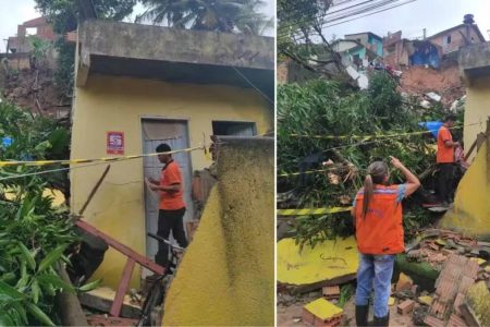 Deslizamento de terra deixa um morto em Porto Seguro Deslizamento de terra deixa um morto em Porto Seguro