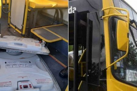 Semob investiga vandalismo cometido por torcedores em ônibus no bairro do Comércio