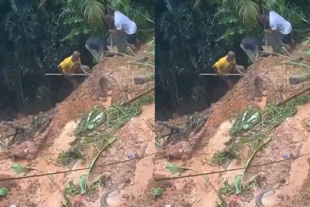 Desabamento em Cajazeiras deixa duas pessoas soterradas; vítimas são resgatadas com vida