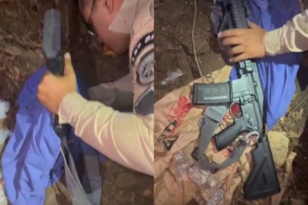 PM apreende fuzil e grande quantidade de drogas em Itabuna