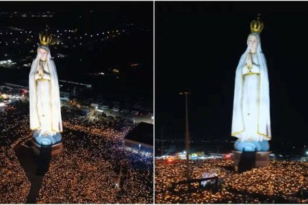 Maior que o Cristo Redentor, monumento de Nossa Senhora de Fátima é inaugurado no Ceará