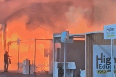 Incêndio atinge Blue Zone da COP30 em Belém e área é evacuada