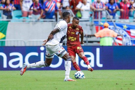 Bahia vence o Vasco na Fonte Nova e segue na briga por vaga direta na Libertadores