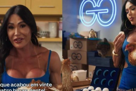 Após divulgar marca de ovos, Gracyanne revela campanha com o Canva