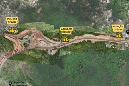 Estrada do Derba terá desvios temporários para obras do VLT