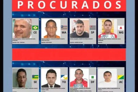 Bahia tem cinco foragidos entre os mais procurados do Brasil