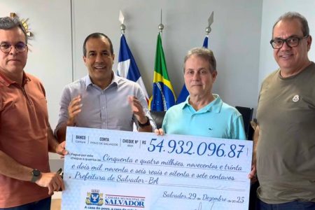 Câmara de Salvador devolve quase R$ 55 milhões à prefeitura; maior repasse da história do Legislativo