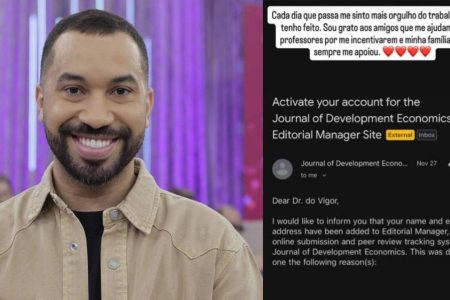 Gil do Vigor é convidado para integrar corpo de revisores de revista científica internacional em economia