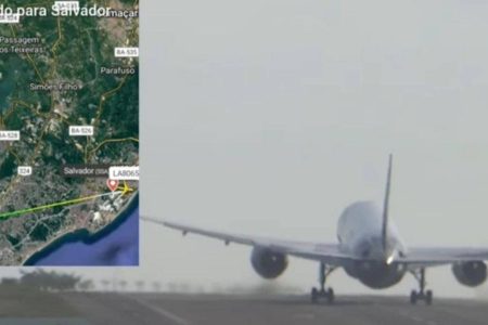 Avião da Latam desvia para Salvador após emergência médica e realiza pouso inédito de Boeing 787-9 na capital baiana
