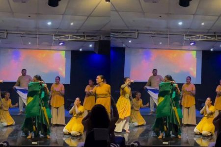 Missionária corta o próprio cabelo durante culto, vestida com a bandeira do Brasil, e atitude divide opiniões nas redes