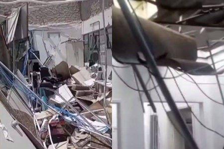 Ventania destrói unidade de saúde em Jacobina