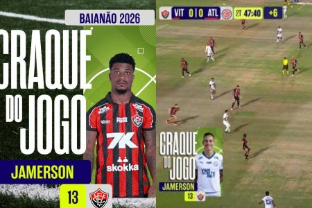 TVE pede desculpas à torcida do Vitória e reconhece Jamerson como Craque do Jogo após erro na transmissão