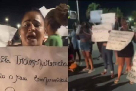 Familiares protestam no Bairro da Paz por regulação de paciente internado em UPA: “Mais um pai morrendo”