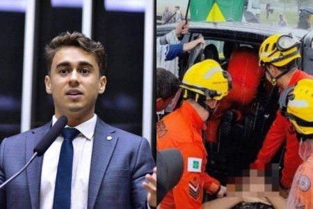 Após raio atingir manifestação, Nikolas afirma que vítimas “não tiveram nada de grave”