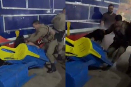 Mulher é agredida por policial militar durante confusão em pré-cavalgada no sudoeste da Bahia