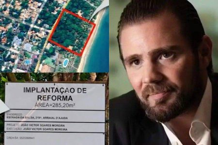 Família de Daniel Vorcaro é denunciada por obra irregular em beach club de Porto Seguro