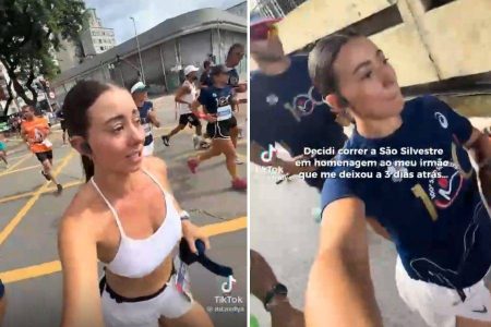 Atleta corre São Silvestre em homenagem ao irmão falecido e emociona nas redes