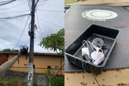 Câmeras de monitoramento usadas pelo tráfico são retiradas de São Cristóvão