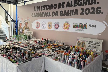 PM apreende mais de 6,6 mil objetos proibidos nos circuitos do Carnaval de Salvador