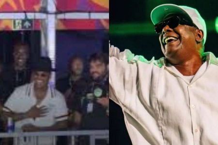 Márcio Victor arrisca inglês em encontro com Ne-Yo e cena viraliza nas redes