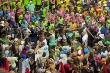 Coronel Stutaro entra na “trocação” e ganha corredor na pipoca ao lado do bloco de Bell Marques