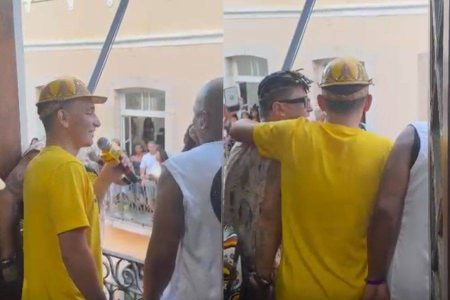 João Gomes se une ao Olodum em apresentação no Pelourinho