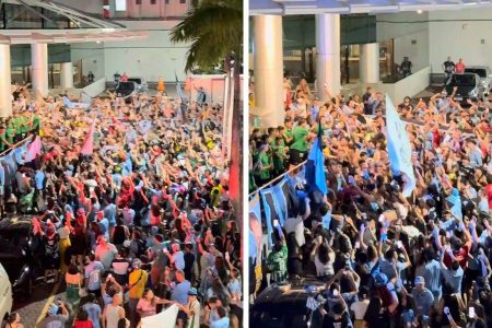 Torcida do O’Higgins invade Salvador para duelo contra o Bahia na Arena Fonte Nova
