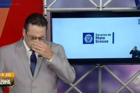 Apresentador do Cidade Alerta MT passa mal ao vivo durante telejornal