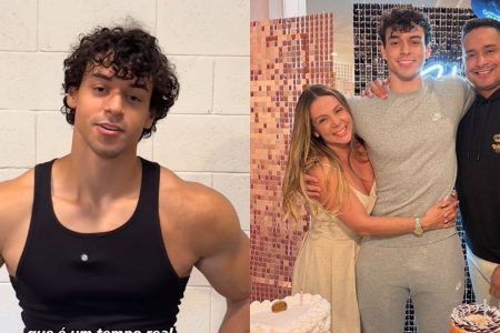 Filho de Xanddy e Carla Perez anuncia participação em campeonato de bodybuilder