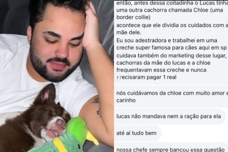 Creche de cães em SP acusa Lucas Guedez de abandonar cadela Chloe