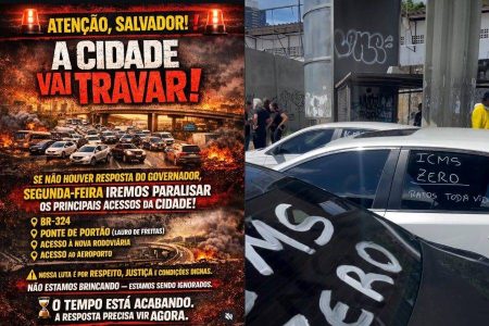 Motoristas e motociclistas anunciam nova paralisação na RMS e pressionam Jerônimo por resposta