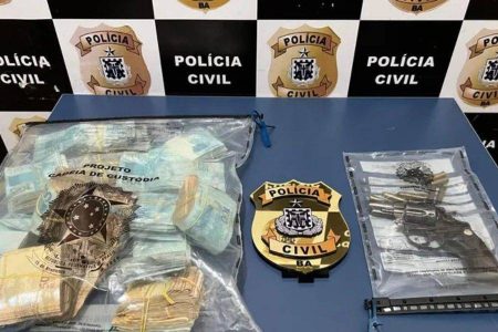 Operação contra o tráfico apreende mais de R$ 150 mil e prende suspeito na Bahia