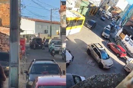 Troca de tiros no Nordeste de Amaralina suspende circulação de ônibus em Santa Cruz