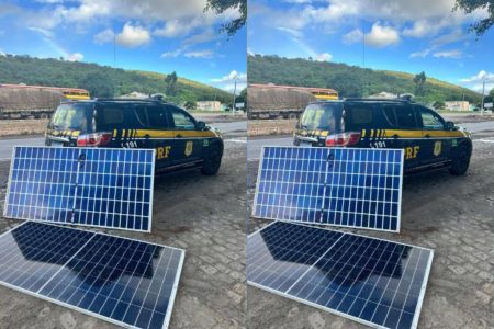 Homem é preso após furtar placas solares de caminhão tombado na BR-116