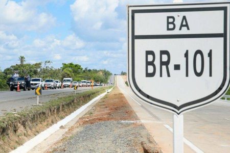 Trecho da BR-101 será interditado para obras em Ubaitaba nesta sexta-feira