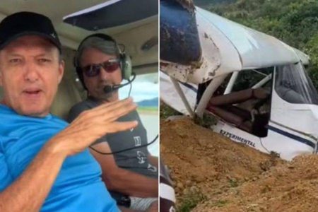 Avião faz pouso forçado em Guanambi e deixa dois feridos; irmão de deputado estava a bordo