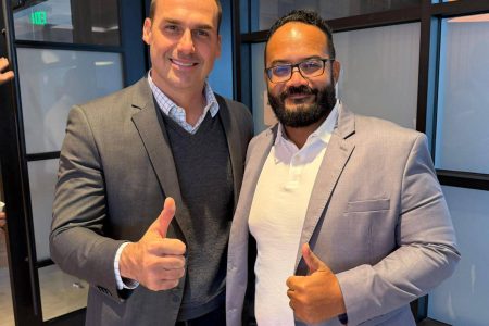 Leandro de Jesus se reúne com Eduardo Bolsonaro nos EUA e discute eleições de 2026