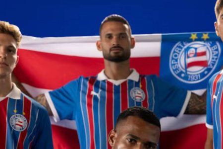 Bahia lança nova camisa 2 para 2026 com homenagem à torcida
